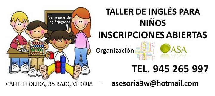 imagen pequeña : ASA & CIF - TALLER DE INGLÉS PARA NIÑOS