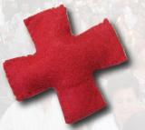 imagen pequeña : Una gran cruz hinchable para visibilizar la labor de Cruz Roja